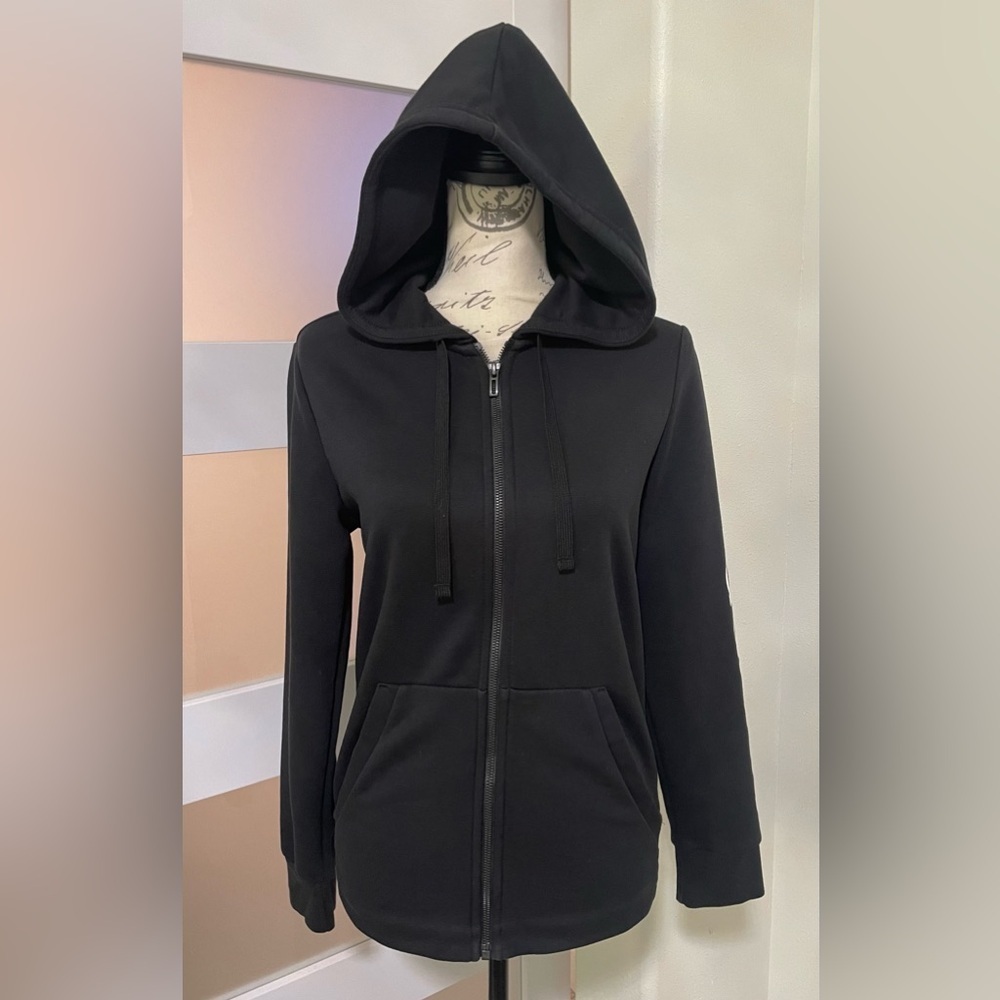 Adidas Black Women's Hoodie Jacket EUC